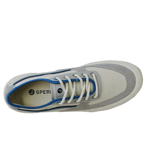 Men's Soletide Leather Sneakers - Offwhite/Blue/Grey (25F03511)