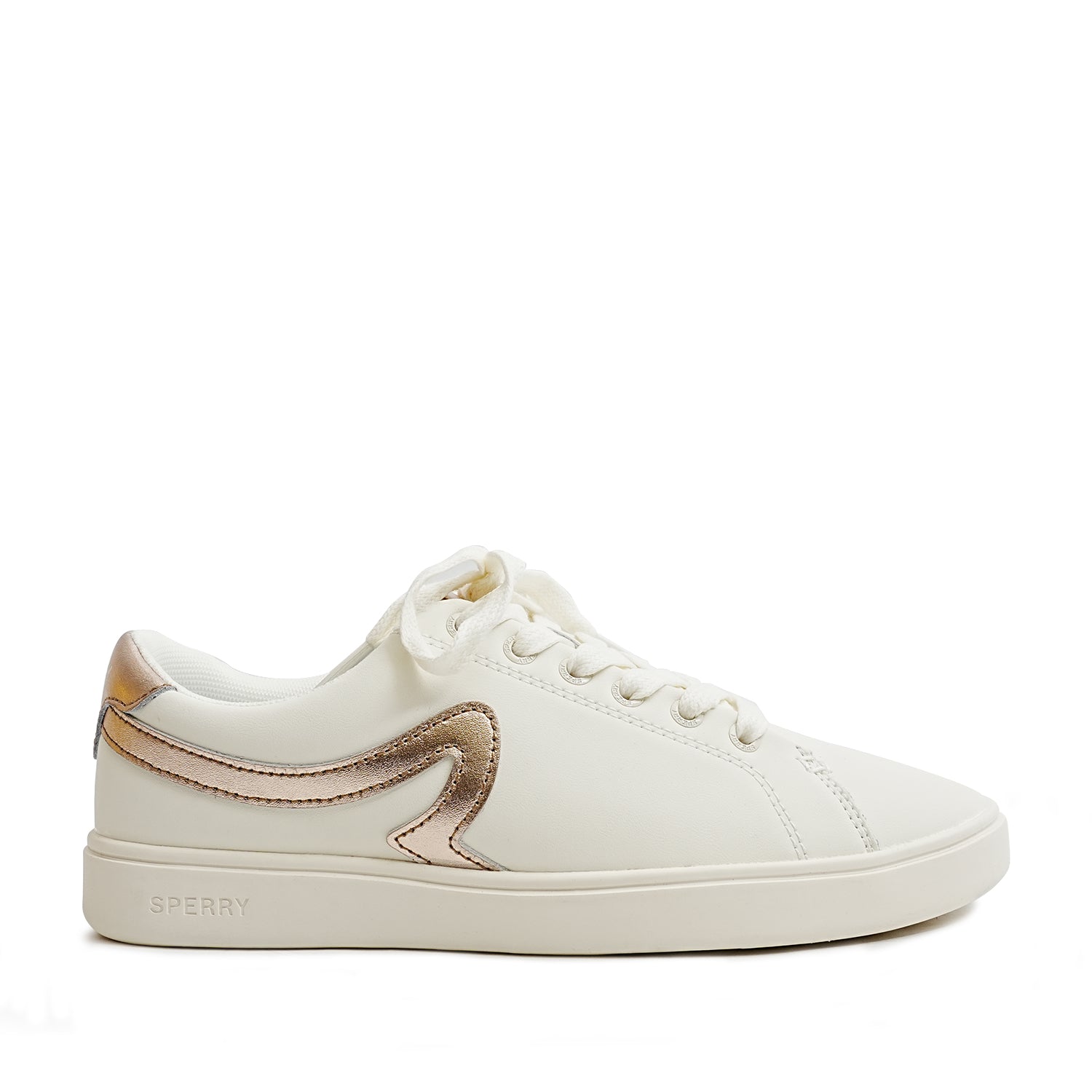 Women's Sandy 90 Leather Sneakers - Offwhite/Rose Gold (25F04322)