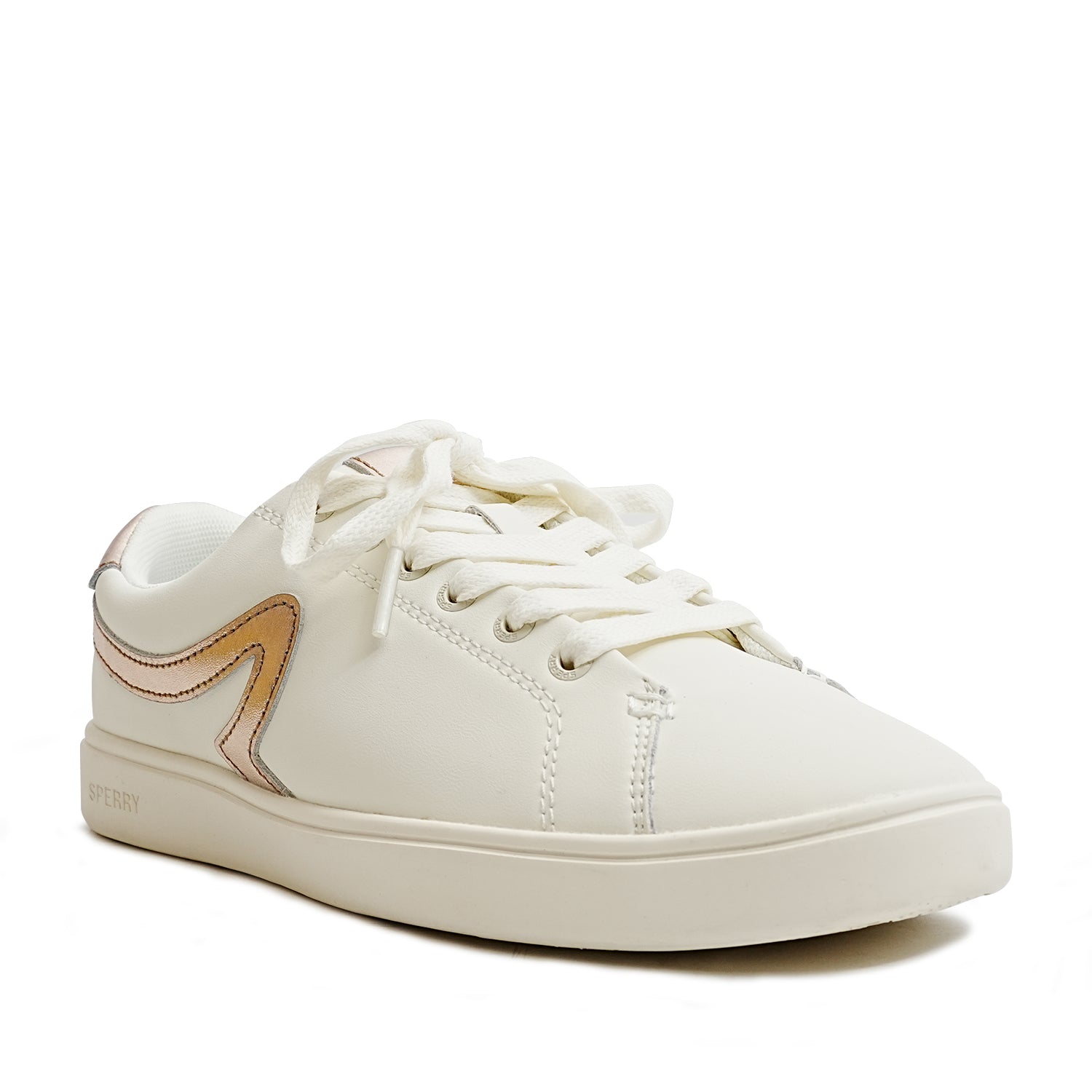 Women's Sandy 90 Leather Sneakers - Offwhite/Rose Gold (25F04322)