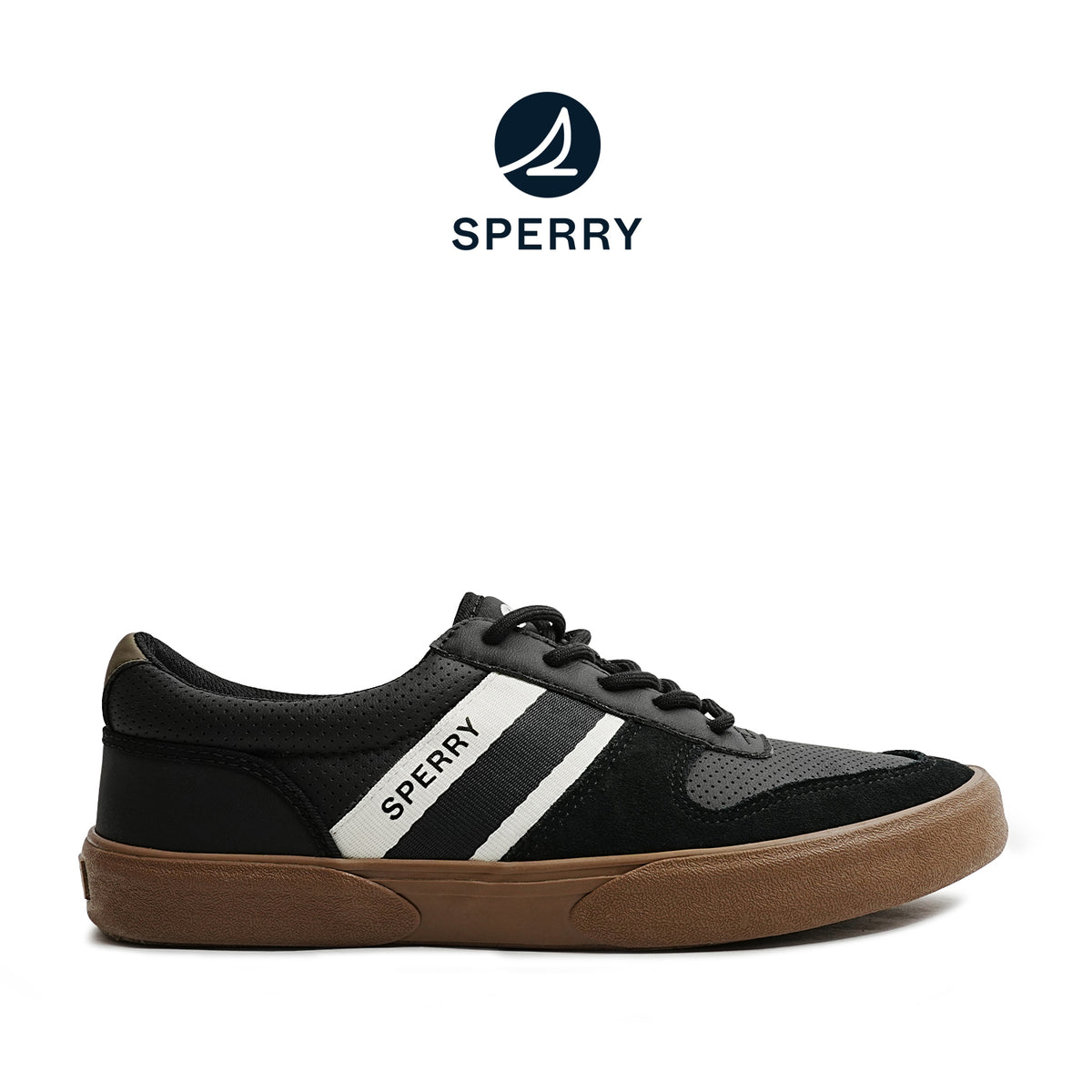 Men's Halyard Retro II Sneakers - Black/Gum (25F05891)