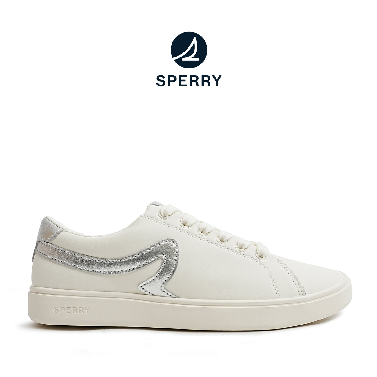 Women's Sandy 90 Leather Sneakers - Offwhite/Platinum (25F05902)