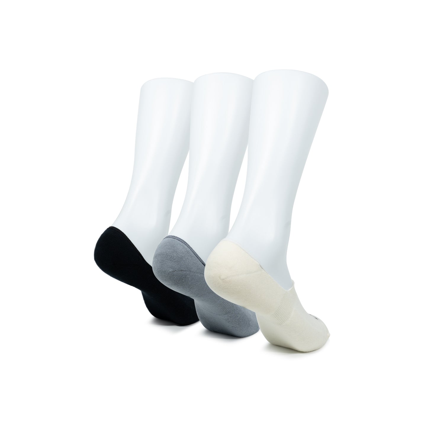 Women's 3• In• 1 Sneaker No Show Plain - Grey/Bllack/Milk (25F65472)