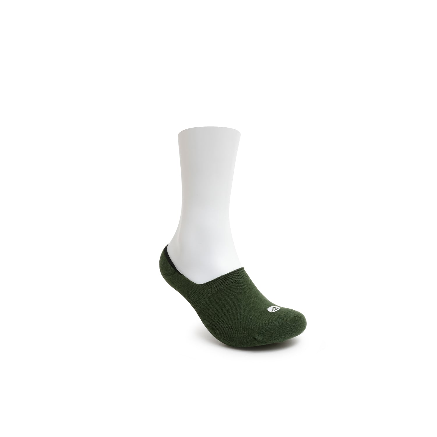 Women's 3 in 1 Sneaker No Show Socks - Black /White/Olive (25F65542)