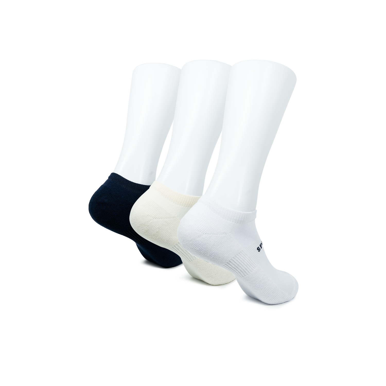 Men's 3• In• 1 Sneaker Low Cut Plain - White/Navy (25F65571)