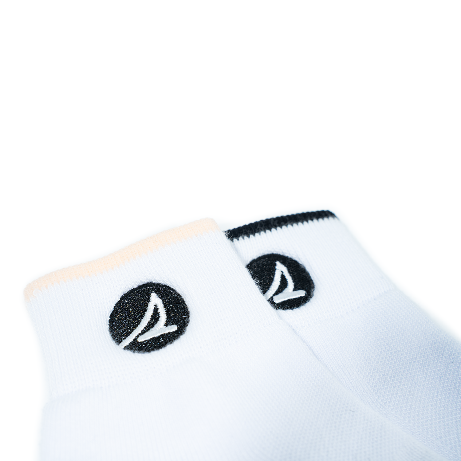 Women's 2• In• 1 Ankle Socks Embroidered - White/Navy (25F65652)