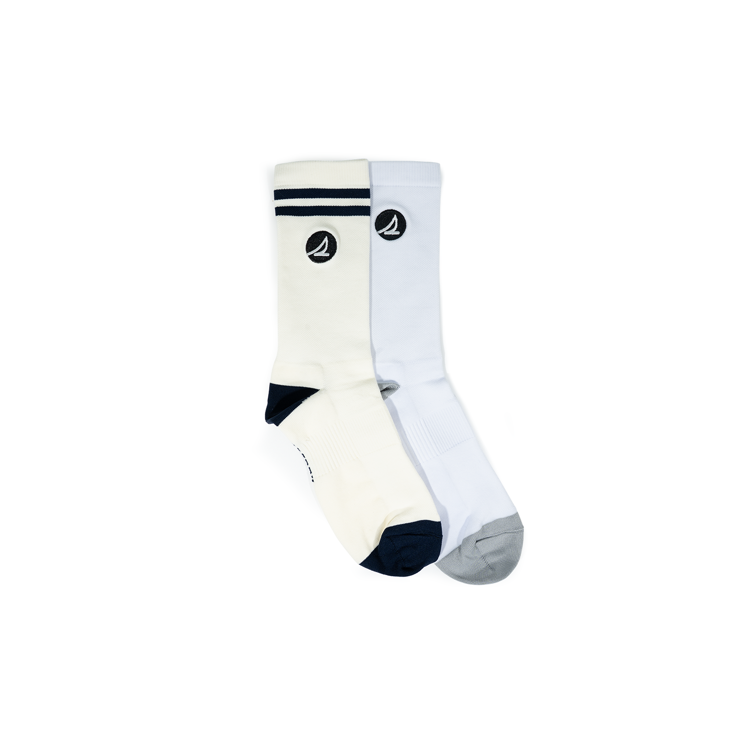 Men's 2• In• 1 Crew Socks Varsity - White/Bone (25F65671)