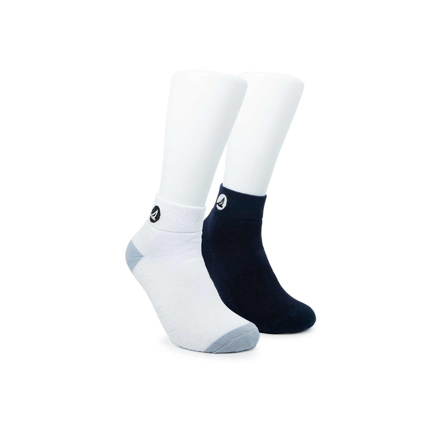2• In• 1 Ankle Socks Accents - White/Navy (25F66112)