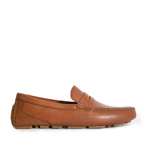 Men's Davenport Casual Penny Loafers - Brown (25S00141)