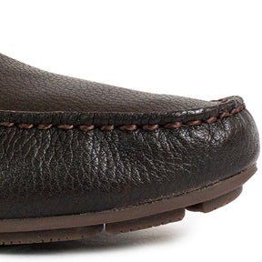 Men's Wave Venetian Casual Driving Shoes - Dark Brown (25S00241)