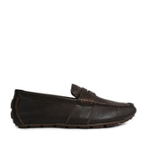 Men's Wave Driver Penny Casual Loafers - Dark Brown (25S00251)