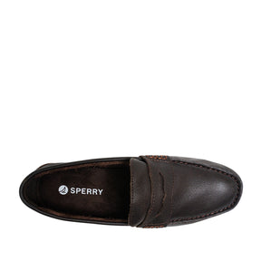 Men's Wave Driver Penny Casual Loafers - Dark Brown (25S00251)