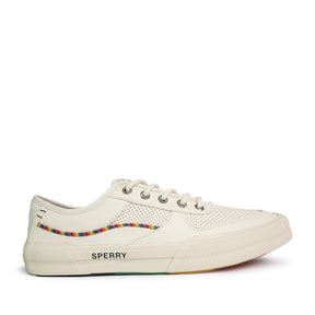 Men's Soletide Leather Sneakers - Light Beige/Rainbow (25S00411)