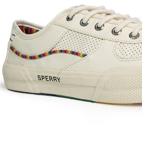 Men's Soletide Leather Sneakers - Light Beige/Rainbow (25S00411)