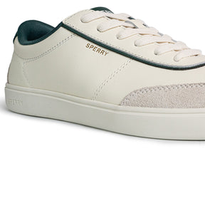 Men's Pier 90 Leather Sneakers - Off-White/Green (25S00421)