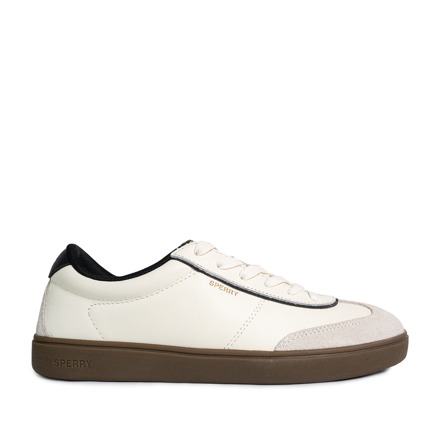 Men's Pier 90 Leather Sneakers - Off-White/Black/Gum (25S00431)