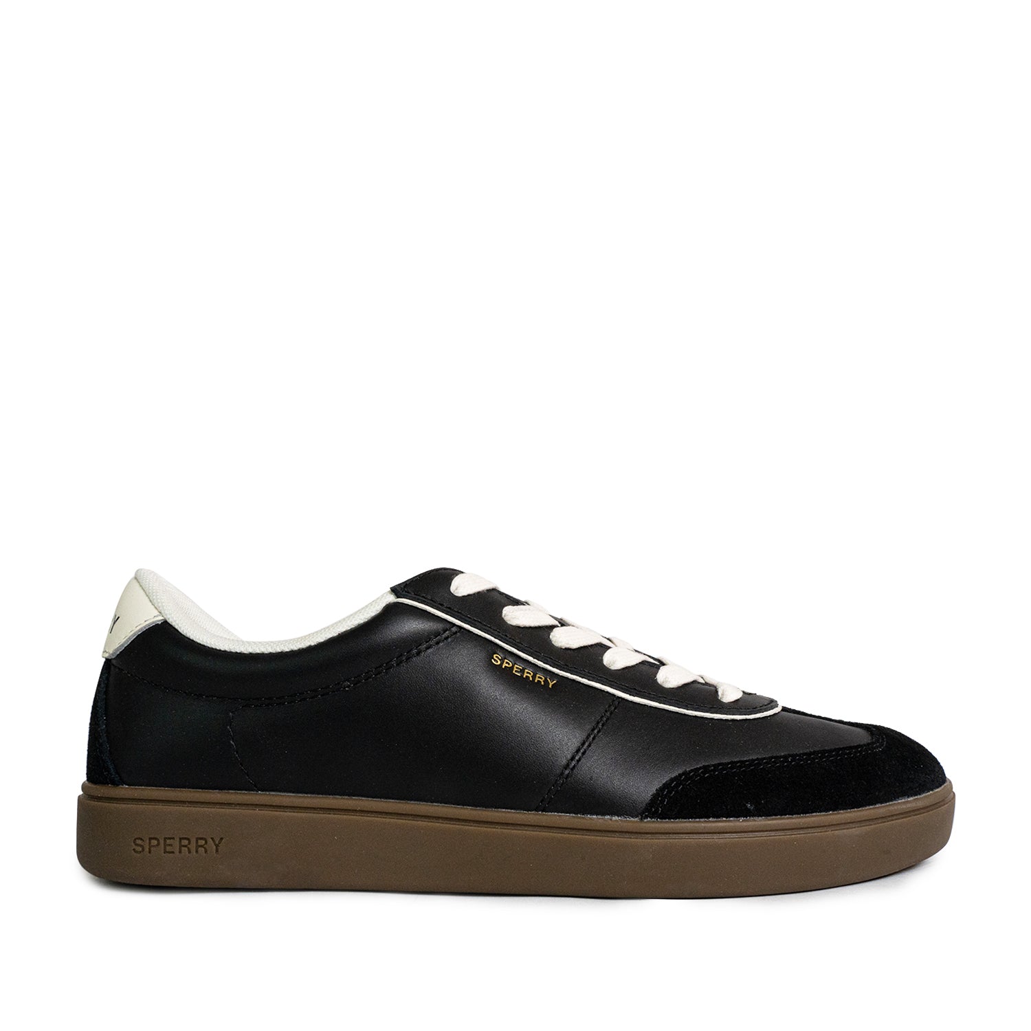 Men's Pier 90 Leather Sneakers - Black/White/Gum (25S00441)