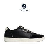 Men's Crew 90 Leather Sneakers - Black/Off-White (25S00461)