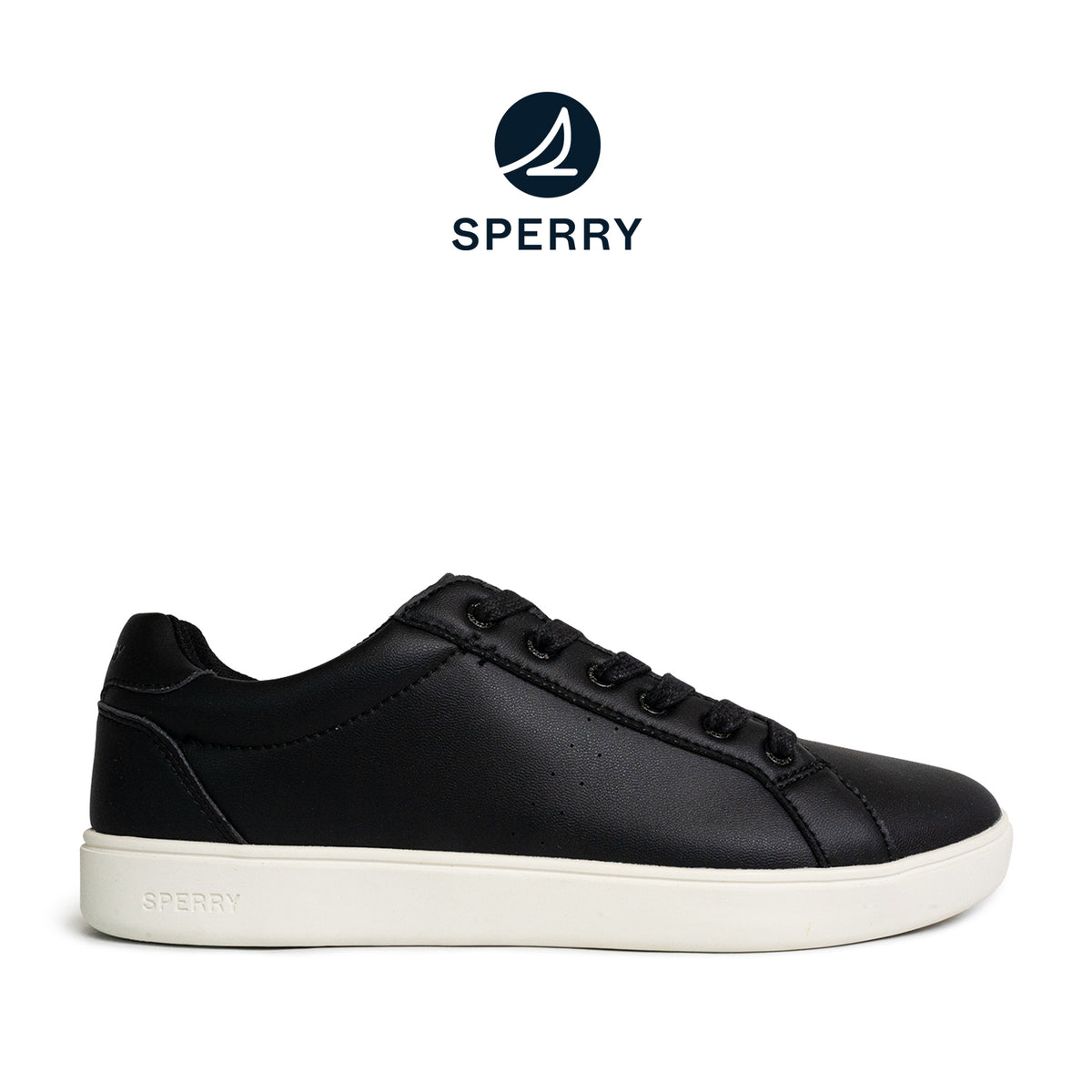 Men's Deck 90 LTT Leather Sneakers - Black/White (25S00571)
