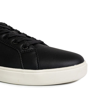 Men's Deck 90 LTT Leather Sneakers - Black/White (25S00571)