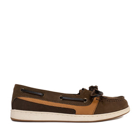 Women's Authentic Original™Starfish 1-Eye 2 Tone Baja Boat Shoes Topsider - Brown (25S00682)