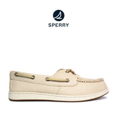 Women's Authentic Original™ Jewelfish 1-Eye Leather Boat Shoes Topsider - Light Beige/Off White (25S00702)