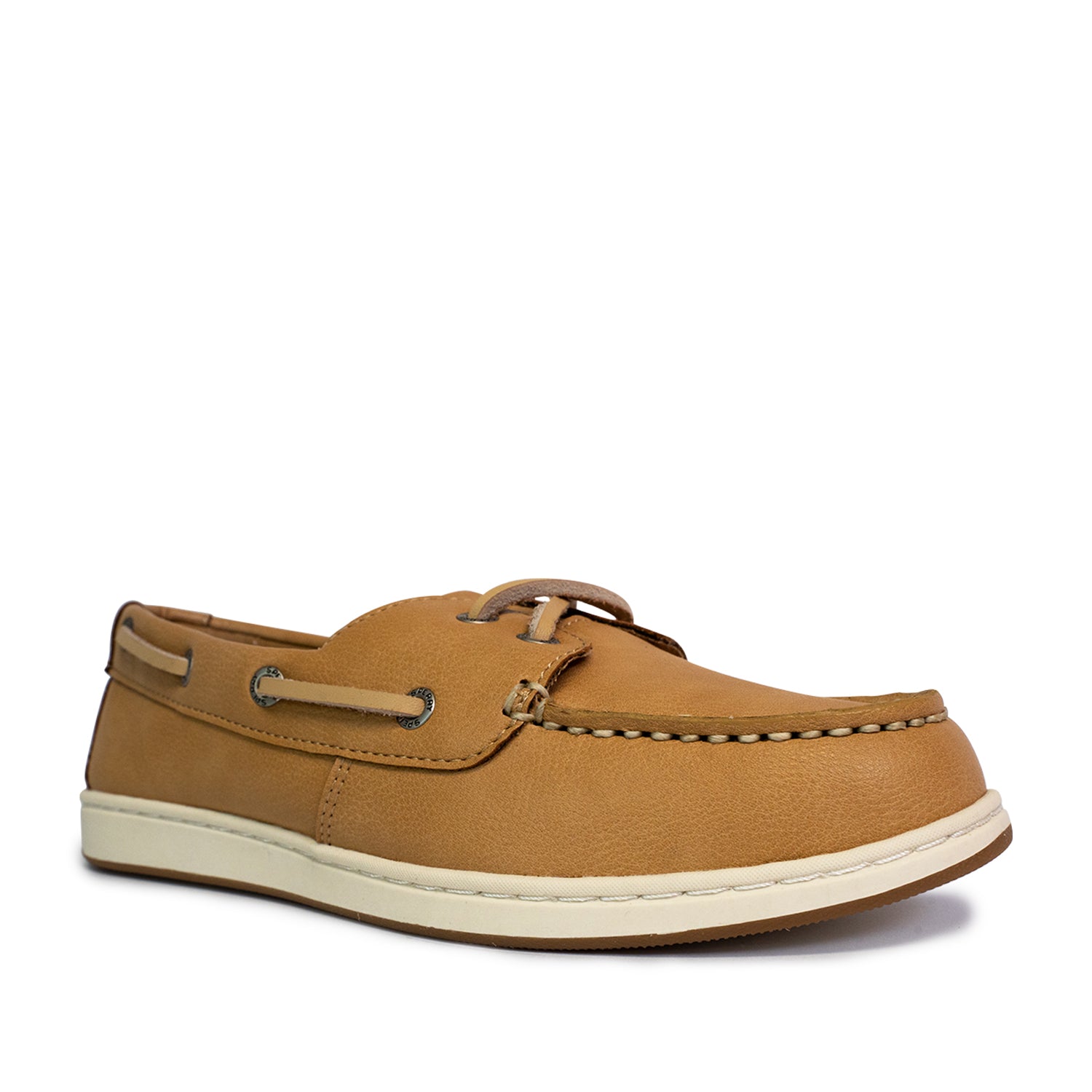 Women's Authentic Original™ Jewelfish 2-Eye Leather Boat Shoes Topsider - Light Tan/Off White (25S00712)