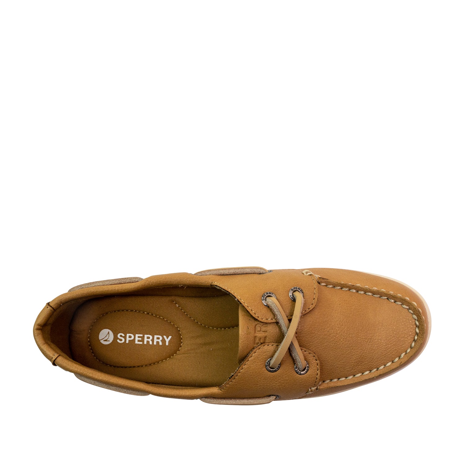 Women's Authentic Original™ Jewelfish 2-Eye Leather Boat Shoes Topsider - Light Tan/Off White (25S00712)