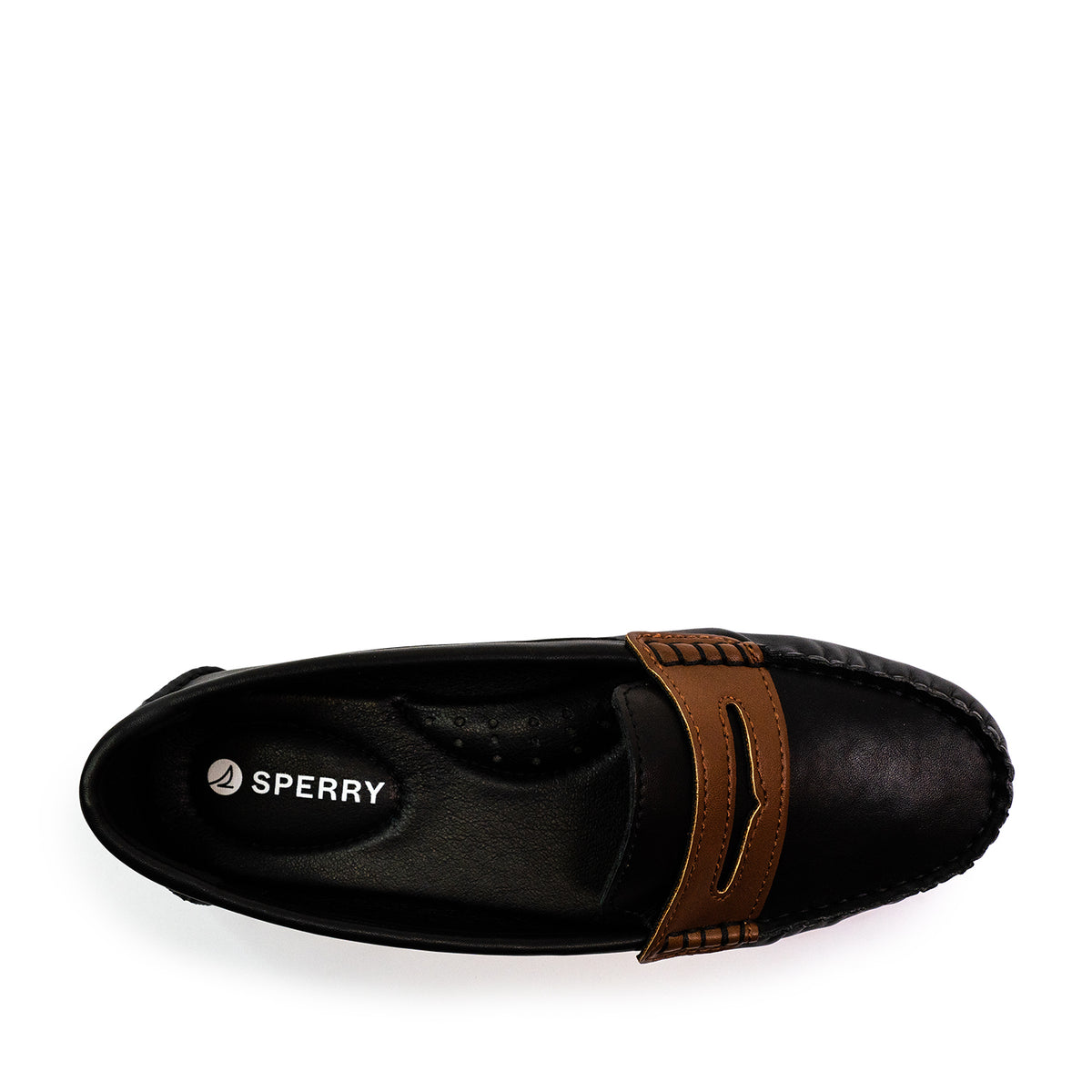 Women's Katharine Casual Penny Loafers - Black/Medium Tan (25S00832)