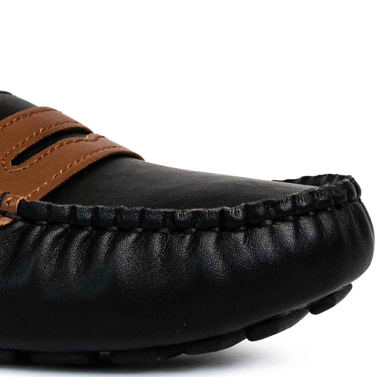 Women's Katharine Casual Penny Loafers - Black/Medium Tan (25S00832)