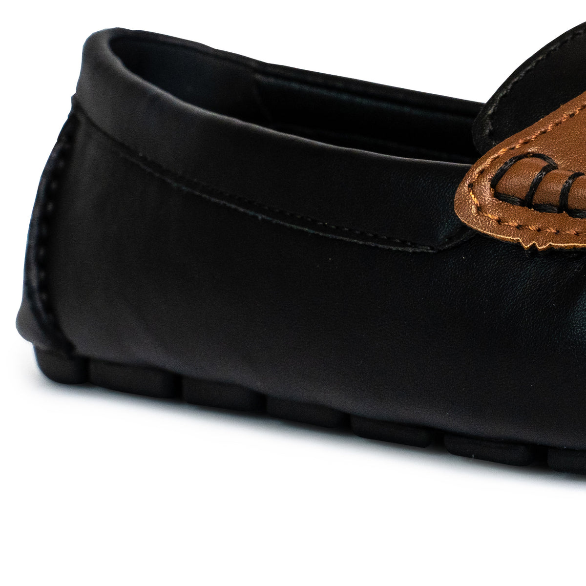 Women's Katharine Casual Penny Loafers - Black/Medium Tan (25S00832)