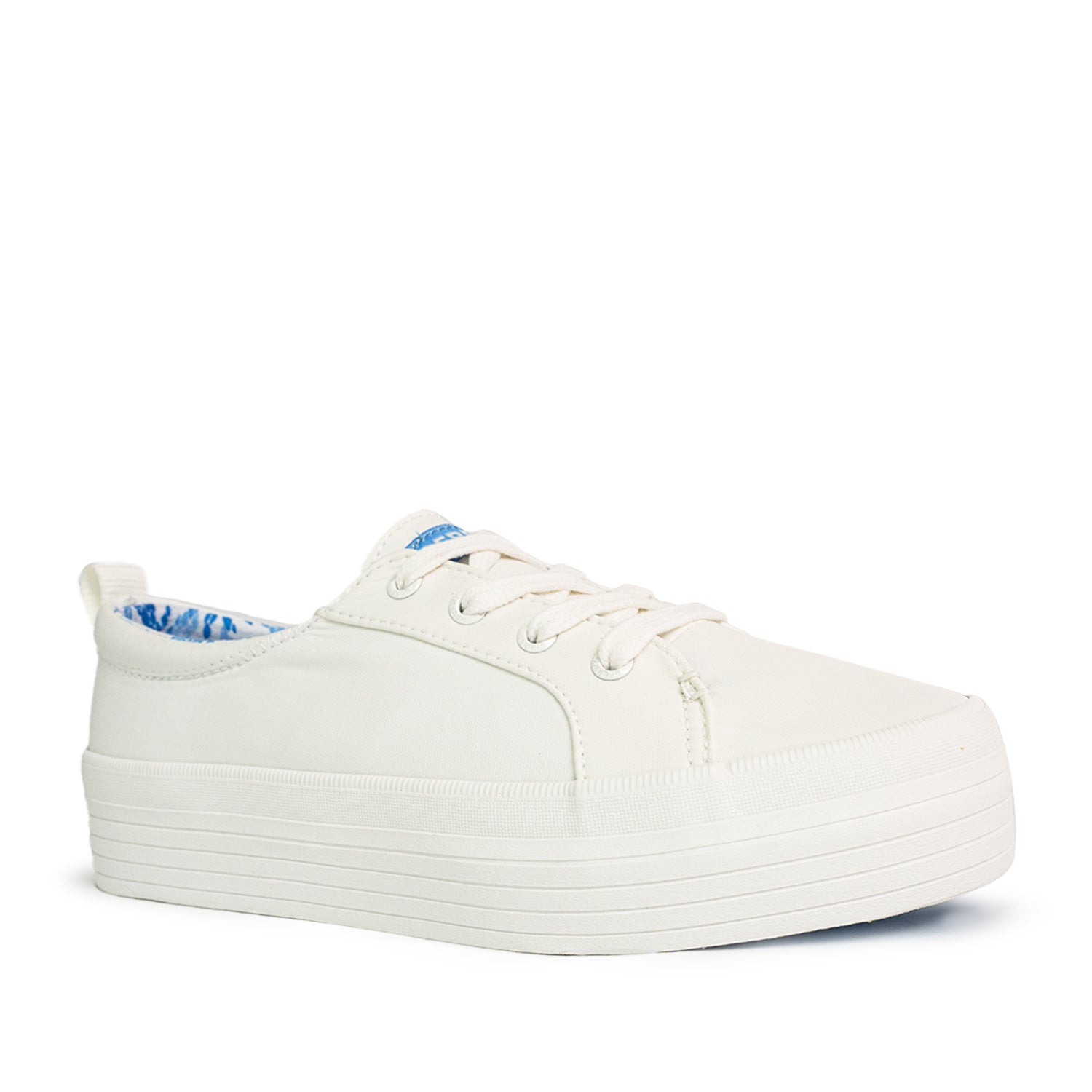 Women's Crest Platform II Sneakers - Off White/Blue Wave (25S00892)