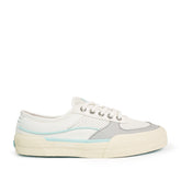 Women's Soletide Leather Sneakers - White/Blue (25S00932)