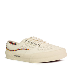 Women's Soletide Leather Sneakers - Light Beige/Rainbow (25S00952)
