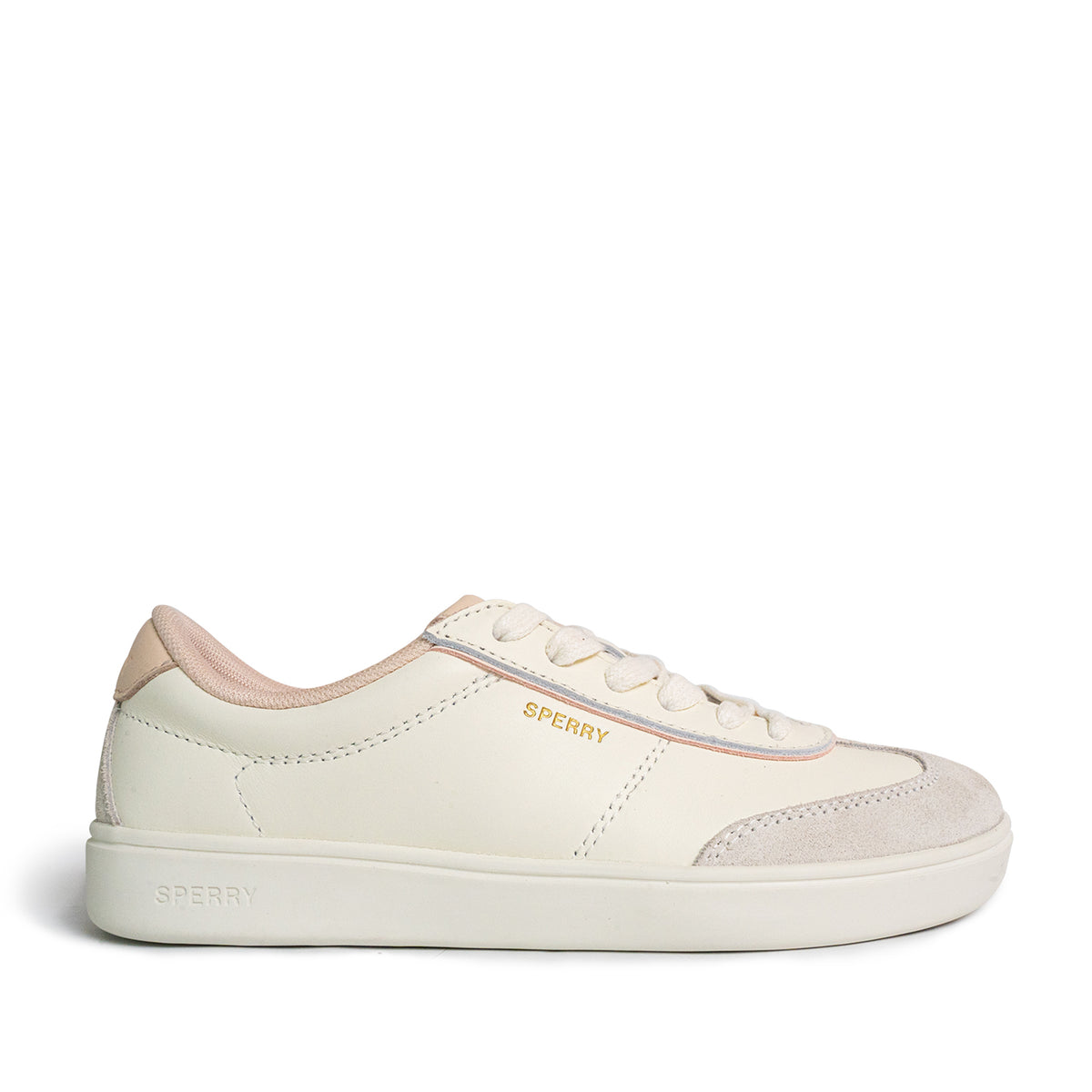 Women's Pier 90 Leather Sneakers - Off White/Pink (25S00962)