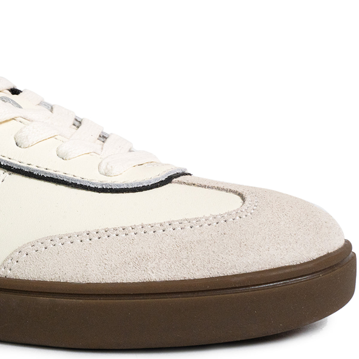 Women's Pier 90 Leather Sneakers - Off White/Black/Gum (25S00972)