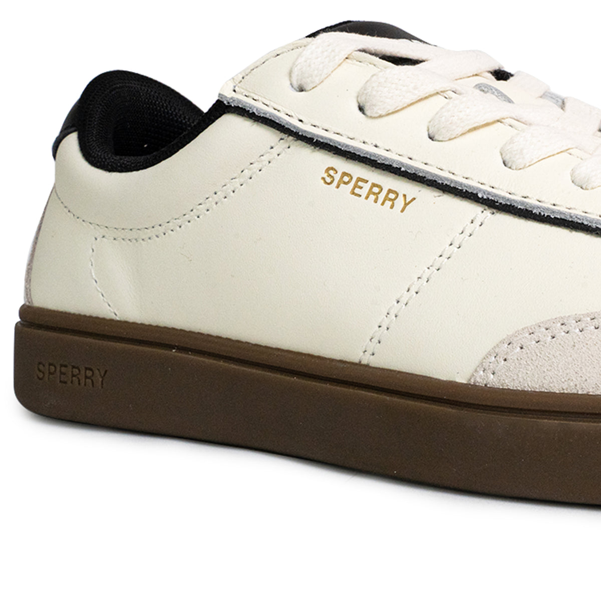 Women's Pier 90 Leather Sneakers - Off White/Black/Gum (25S00972)