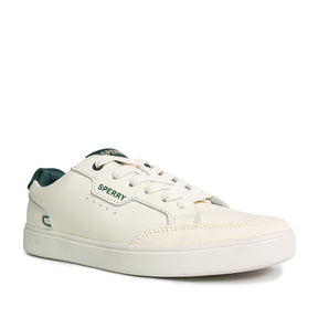 Women's Crew 90 Leather Sneakers - Off White/Green (25S00992)