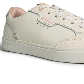 Women's Crew 90 Leather Sneakers - Off White/Pink (25S01002)