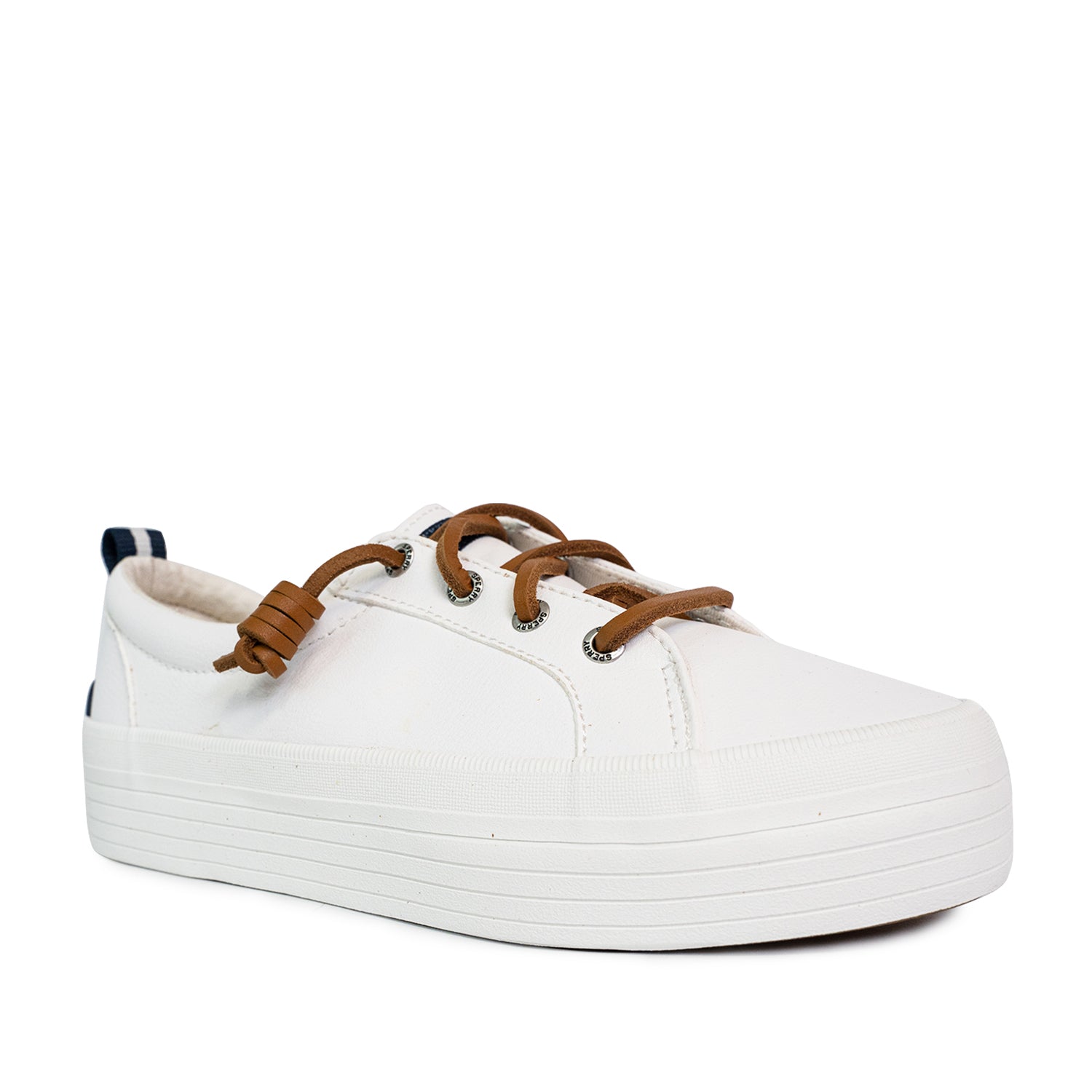Women's Wave LTT Platform Leather Sneakers - White (25S01142)