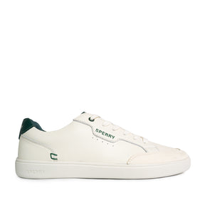 Men's Crew 90 Leather Sneakers - Offwhite/Green (25S05841)
