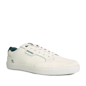 Men's Crew 90 Leather Sneakers - Offwhite/Green (25S05841)
