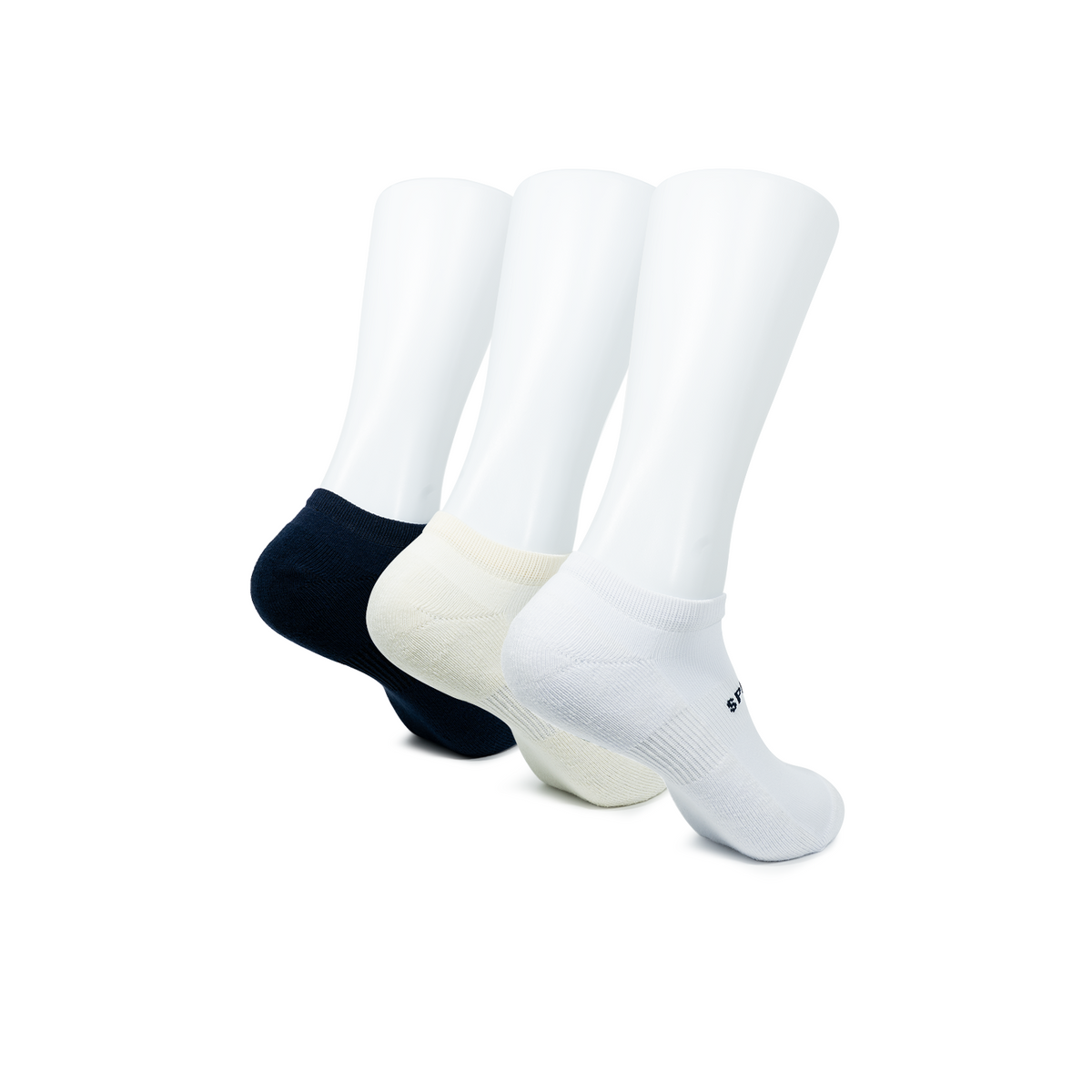 Women's 3• In• 1 Sneaker Low Cut Plain - White/Navy (25F65602)