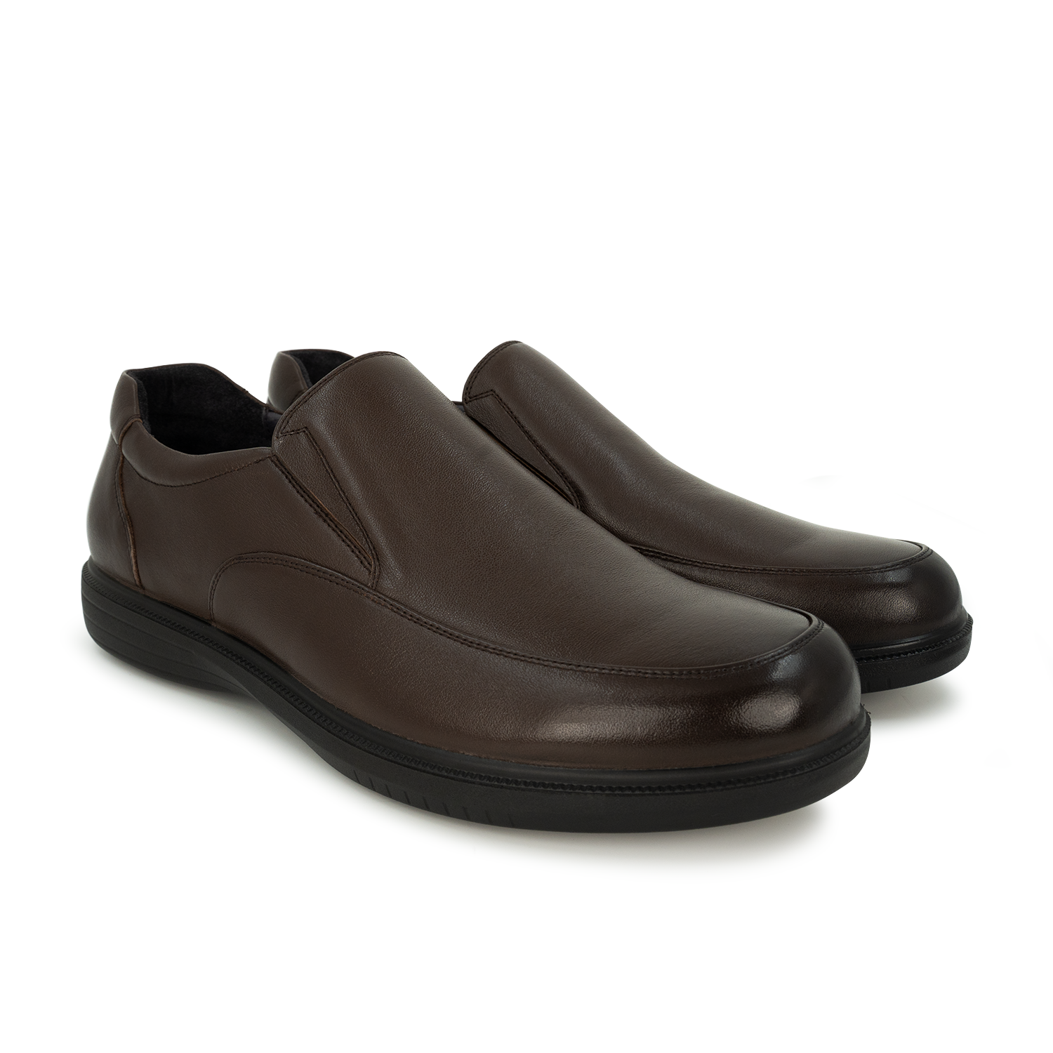 Men's Charles Moc Twin Gore Burnished Casual - Dark Brown (26F00921)