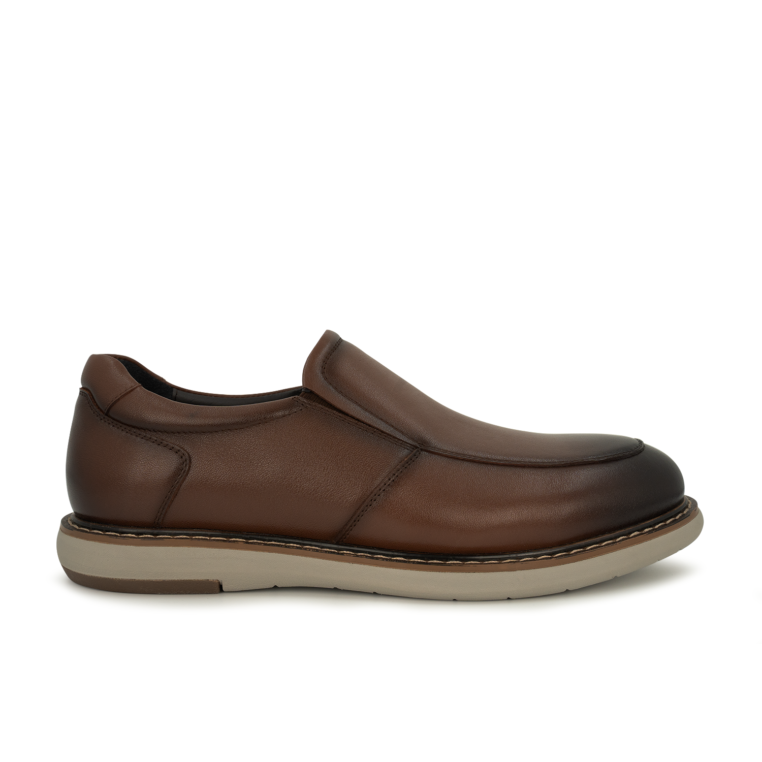 Men's Morris Moc Twin Gore Burnished Casual - Brown (26F00941)