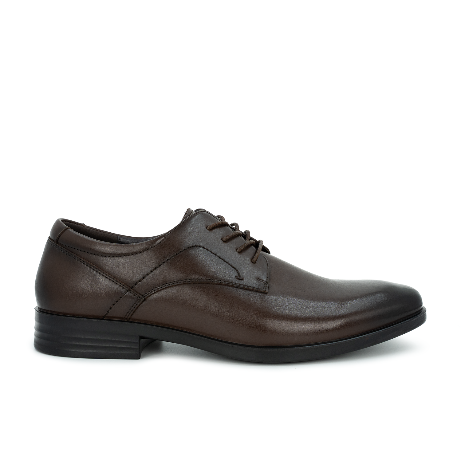 Men's Brandon Classic Derby Lace Up Burnished Casual - Dark Brown (26F00981)