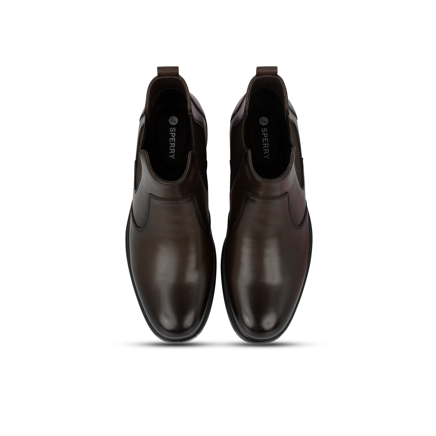 Men's Travis Chelsea Boot Burnished Casual - Dark Brown (26F01051)