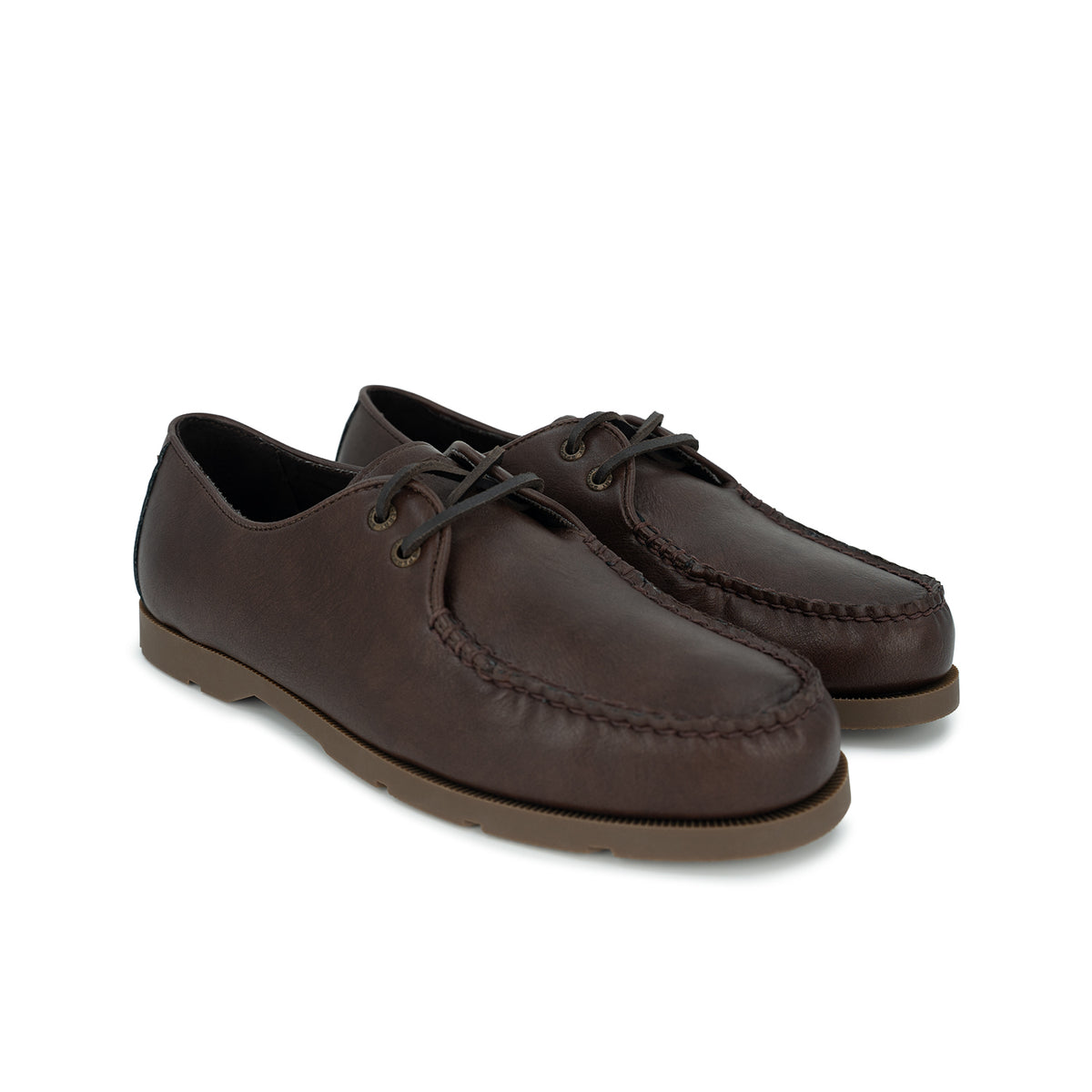 Men's Leeward Captain Oxford Casual - Dark Brown (26F01261)