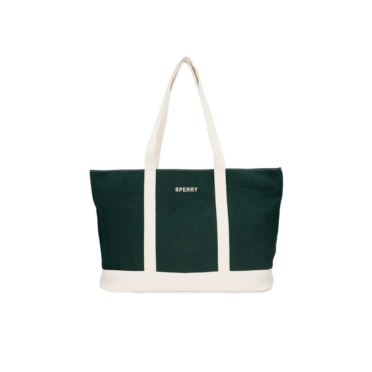 Retro Tote Bag - Cream/Green (26F80440)