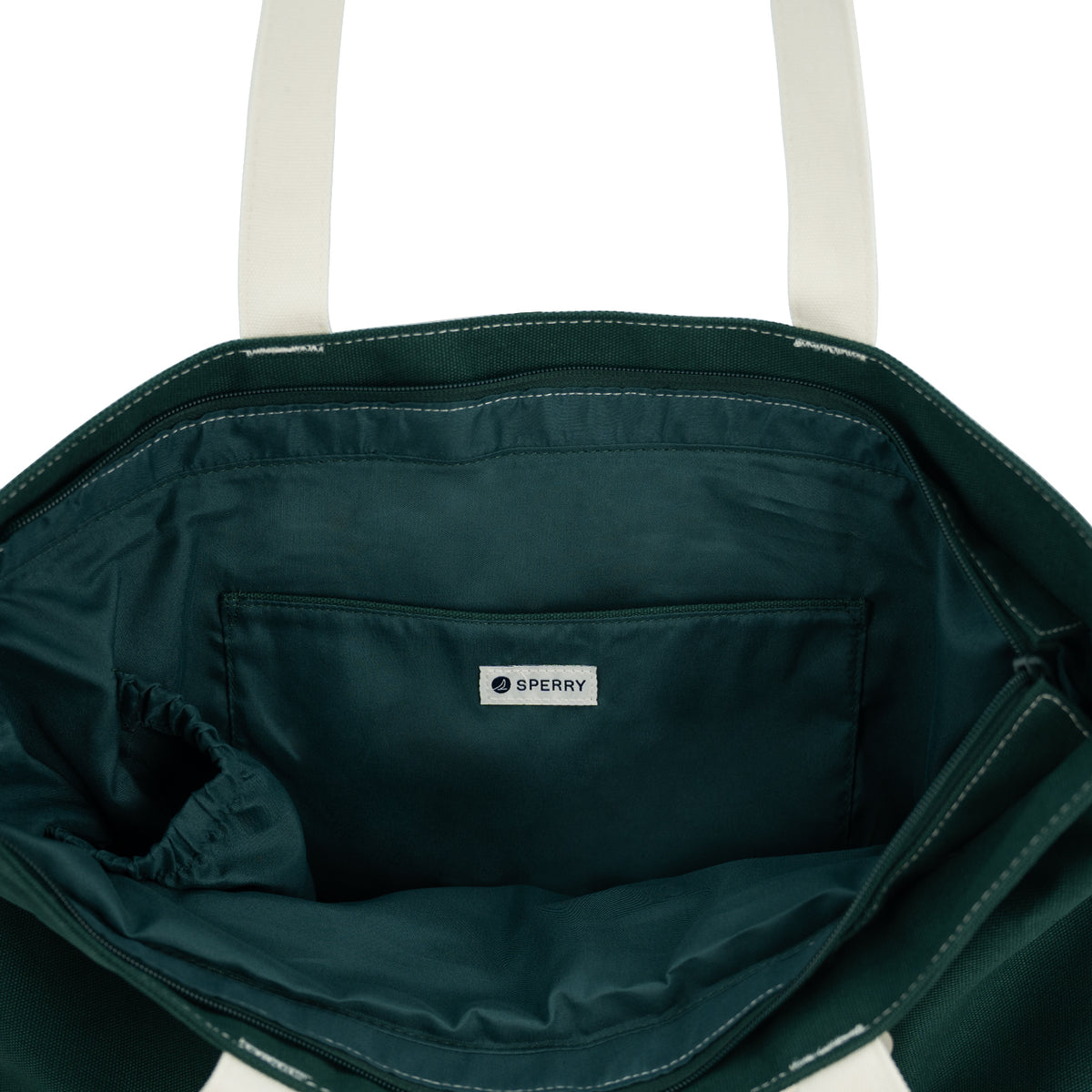 Retro Tote Bag - Cream/Green (26F80440)