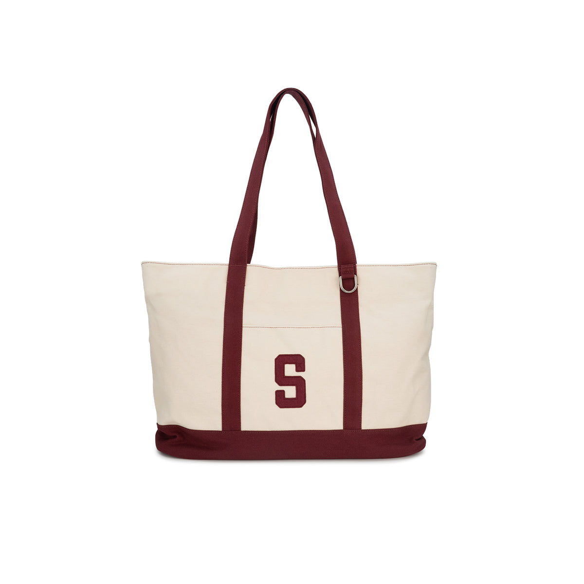 Retro Tote Bag - Cream/Merlot (26F80450)